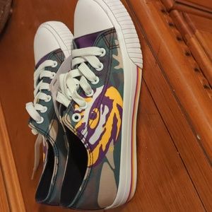 LSU shoes/ Converse